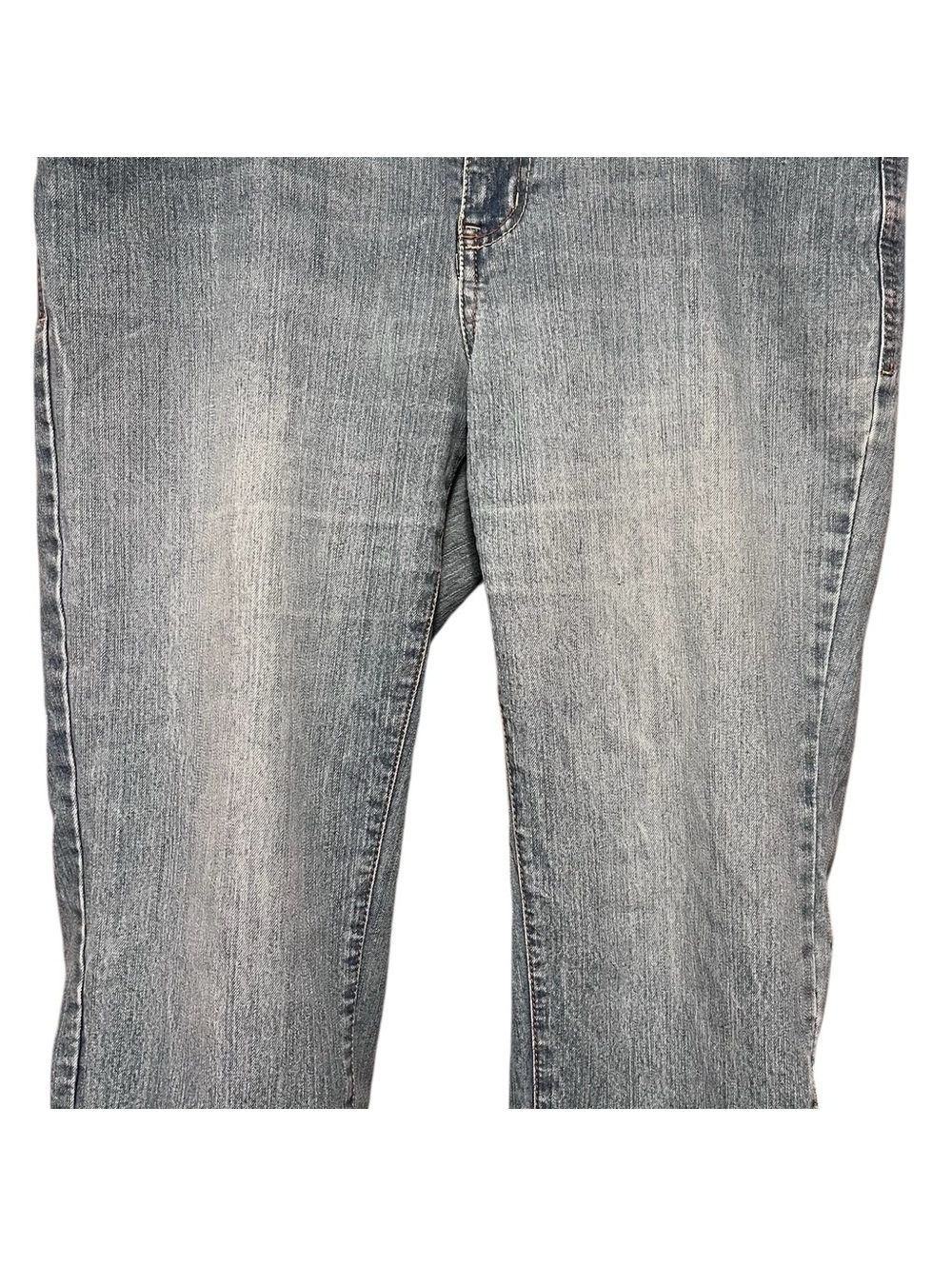 Faded Glory sz 14 Black and Gray Denim Pants
